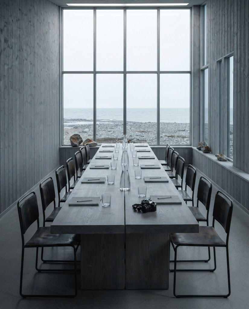 Artist's impression of the planned boardroom with a view over the shore